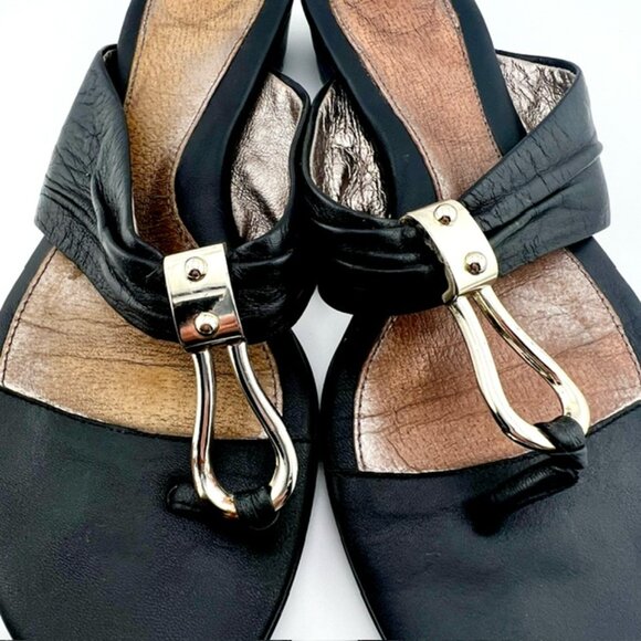 Sofft Womens Leather Sandals black, Size 8M - Picture 3 of 9